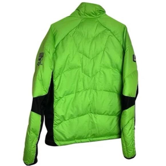 Descente Terro Down Puffer Jacket Mens XL Lime Green Ski Winter Snowboarding - Picture 2 of 14